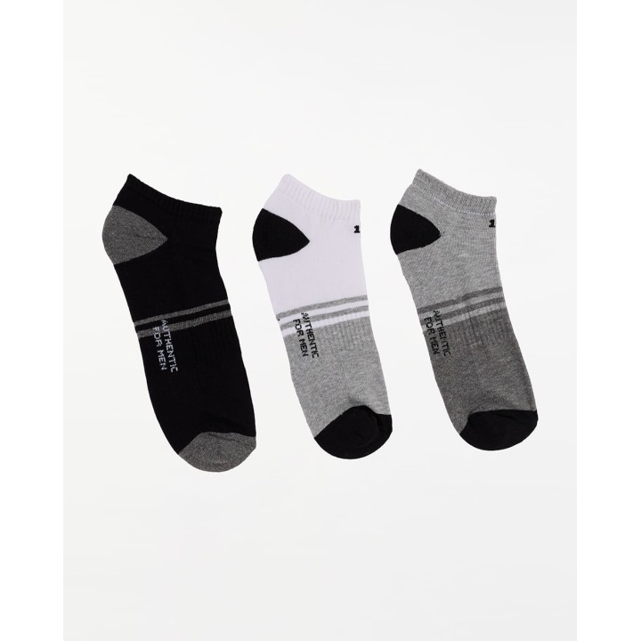Calcetines Pack x 3 Hombre Marcos Melange/Azul/Blanco