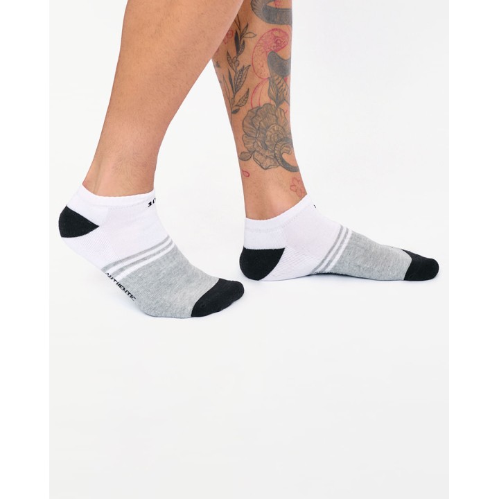 Calcetines Pack x 3 Hombre Marcos Melange/Azul/Blanco