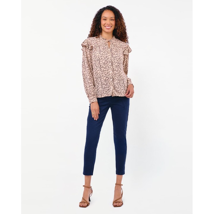 Blusa Mujer Agnes Print Rosa Nube