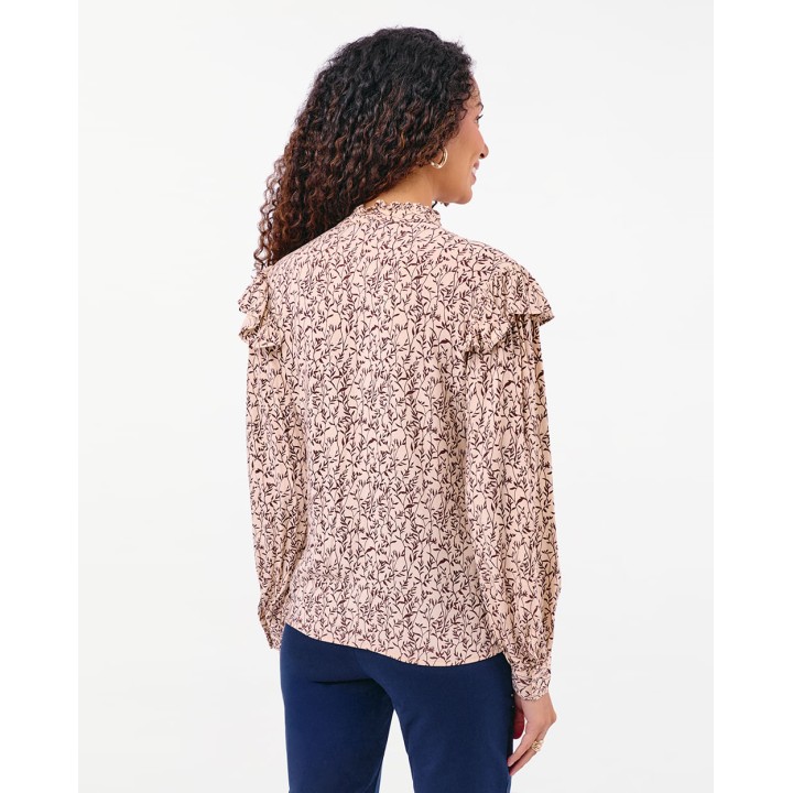 Blusa Mujer Agnes Print Rosa Nube