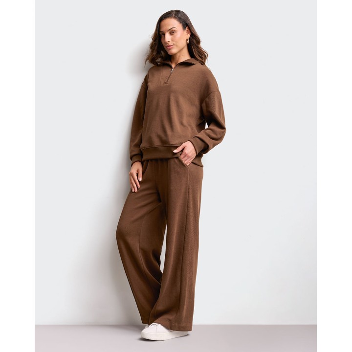 Polera Mujer Serene Marron Chocolate