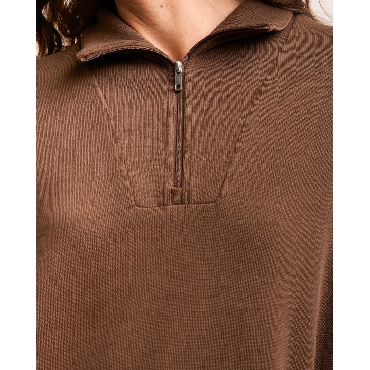 Polera Mujer Serene Marron Chocolate