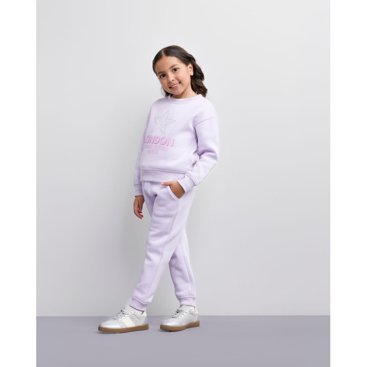 Pantalones Niña Tatiana Negro/Lila Violet
