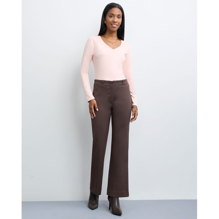 Pantalón Mujer Xoana Marron Chocolate