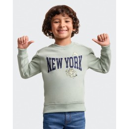 Polera Niño Franklin Verde Lichen