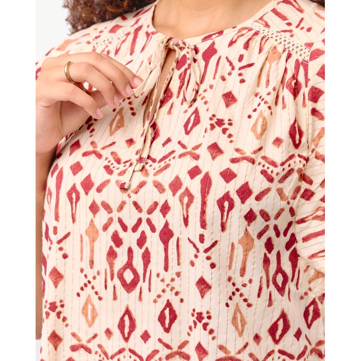 Blusa Mujer Vale Rojo Fuerte