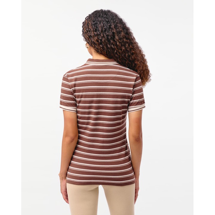 Polo Cuello Camisa Mujer Rose Marron Chocolate