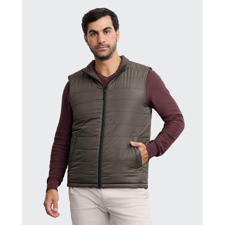 Chaleco Reversible Hombre Julian Marrón