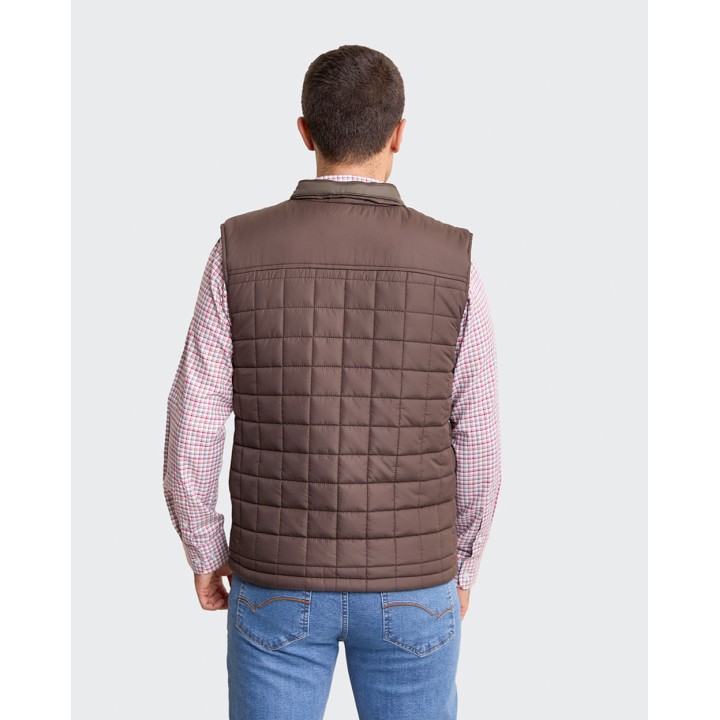 Chaleco Reversible Hombre Julian Marrón