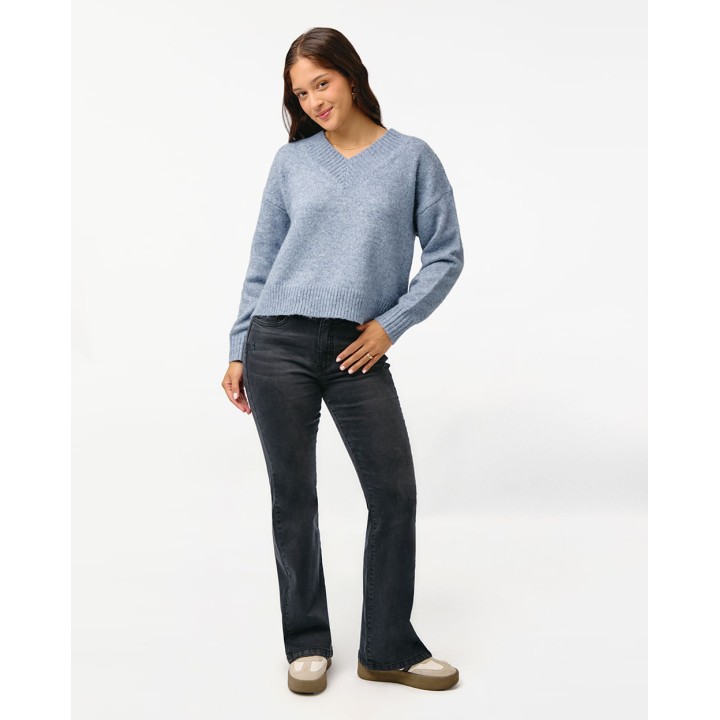 Chompa Mujer Camila Azul Denim