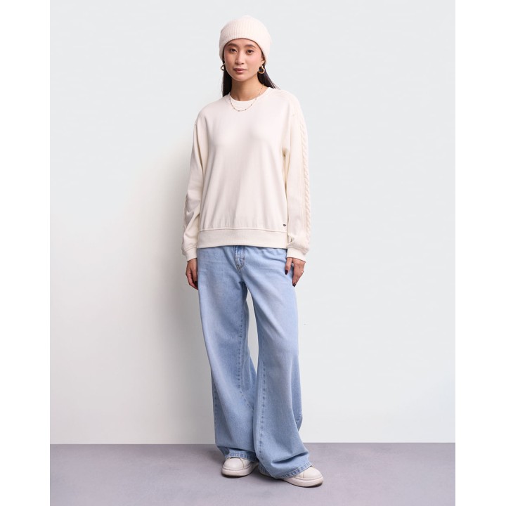Polera Mujer Corina Crema Angora