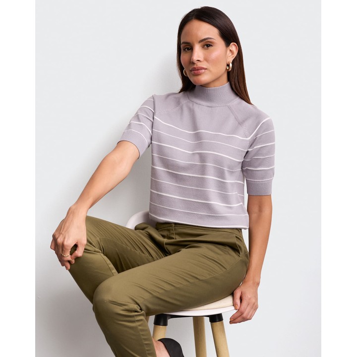 Chompa Mujer Valentina Lis3 Grey Fit Poly Htr