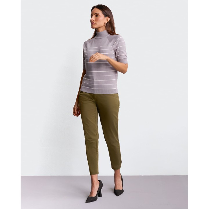 Chompa Mujer Valentina Lis3 Grey Fit Poly Htr