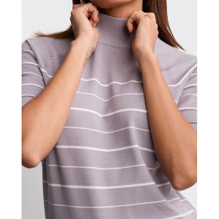 Chompa Mujer Valentina Lis3 Grey Fit Poly Htr