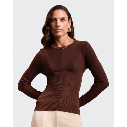Chompa Mujer Jimena 3 Marron Chocolate