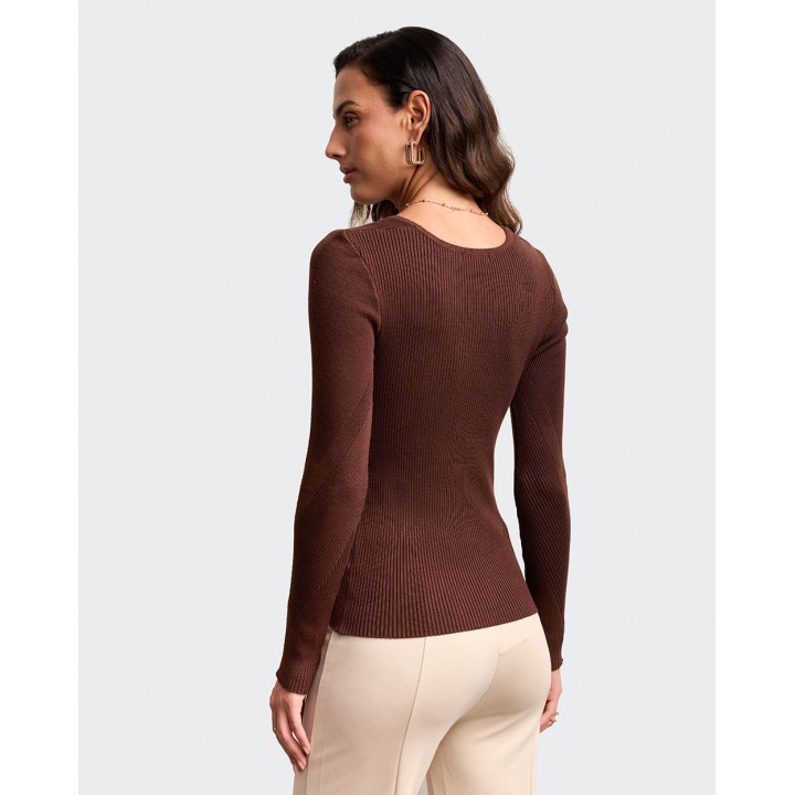 Chompa Mujer Jimena 3 Marron Chocolate