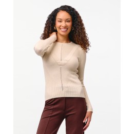 Chompa Mujer Jimena 3 Beige Crema