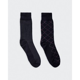 Calcetines Pack x 2 Hombre Formal Azul