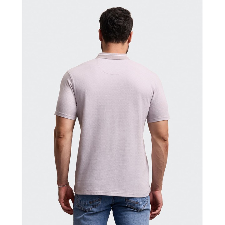 Polo Cuello Camisa Hombre Salazar Gris Claro