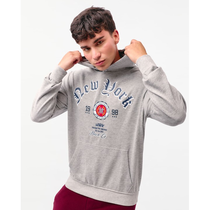 Polera Hombre Luis Gris Melange