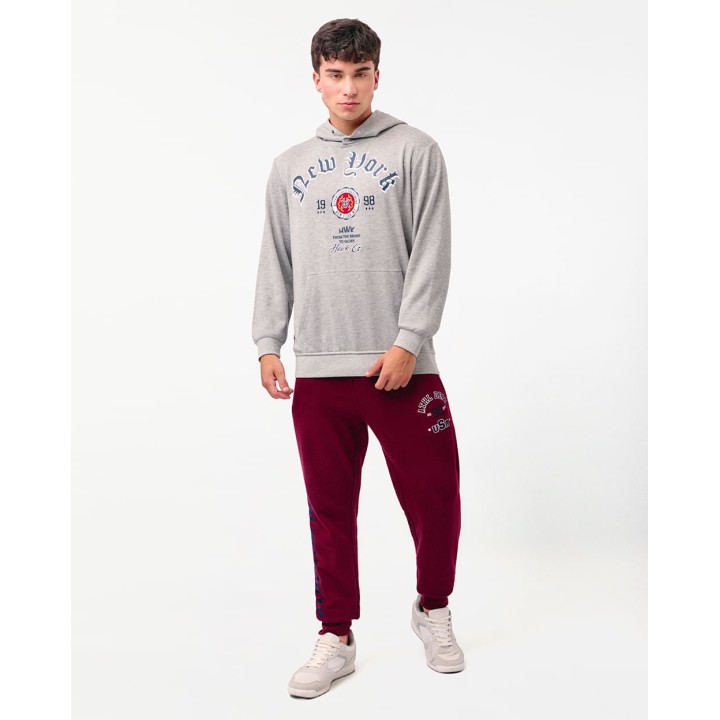 Polera Hombre Luis Gris Melange