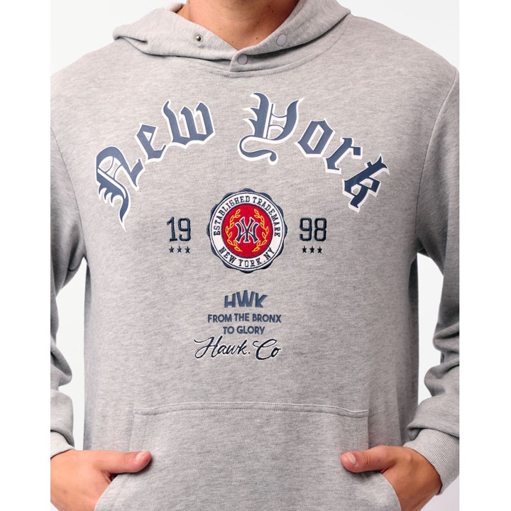 Polera Hombre Luis Gris Melange