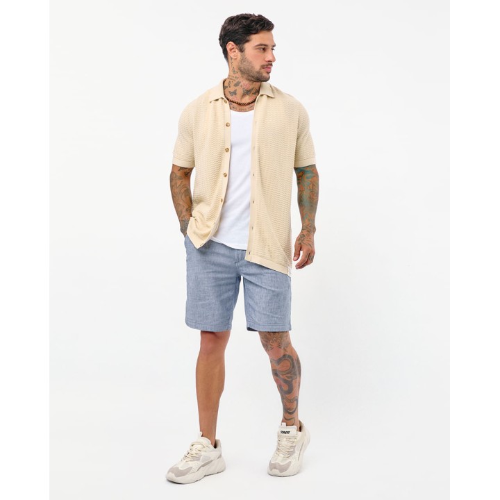 Camisa Hombre Maicol Beige Crema