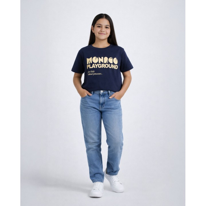 Polo Jovencita Marieta Azul Sombra