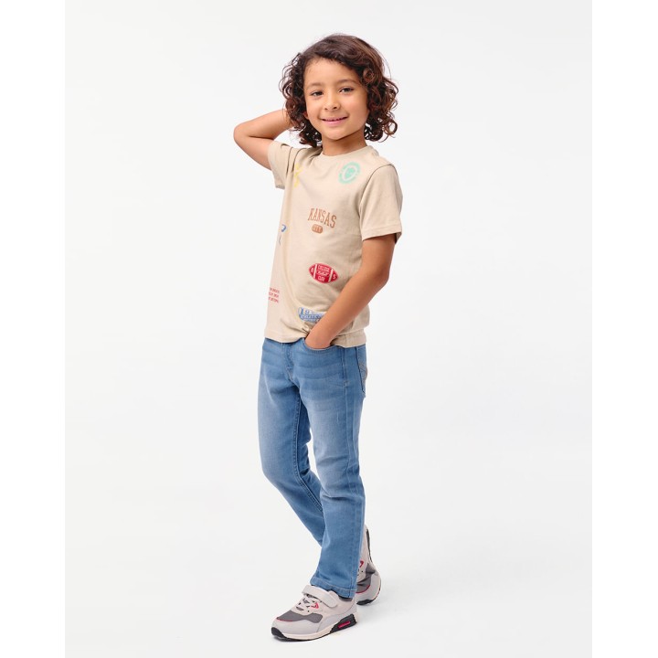 Polo Niño Eros Beige Tea