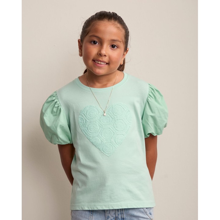 Polo Niña Lorena Verde Tierra