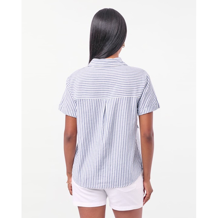 Blusa Mujer Camila Print Azul Náutico