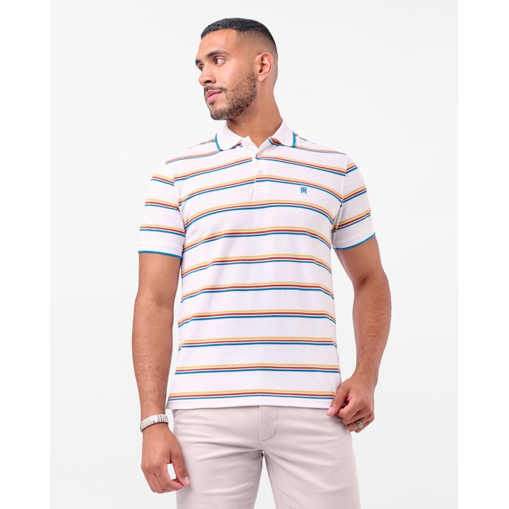 Polo Cuello Camisa Hombre Saylor Blanco Optico