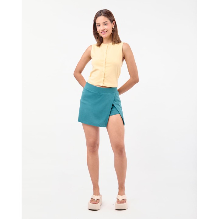 Top Mujer Aurora Amarillo Pastel