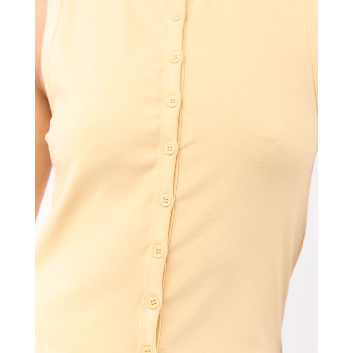 Top Mujer Aurora Amarillo Pastel