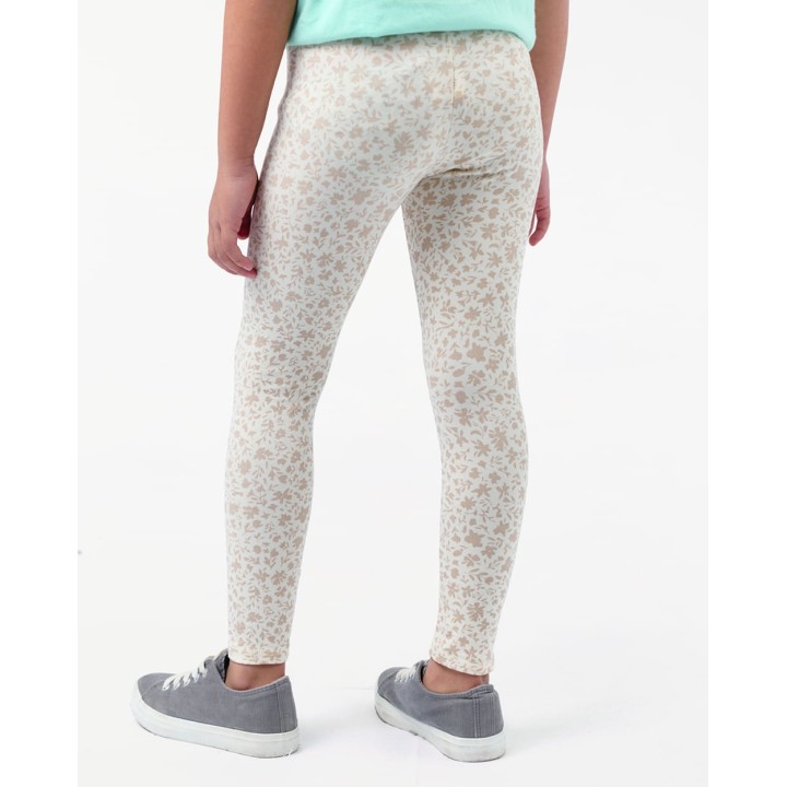 Legging Pack x 2 Niña Bella Beige/Beige Botánico
