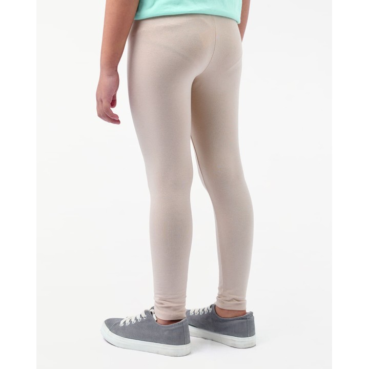 Legging Pack x 2 Niña Bella Beige/Beige Botánico