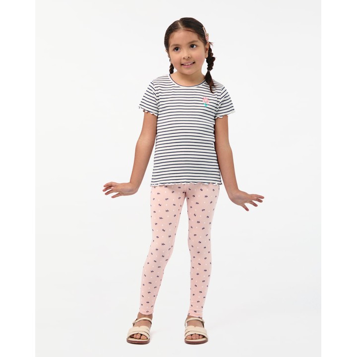 Legging Pack x 2 Niña Bella Rosado/Azulino Marino
