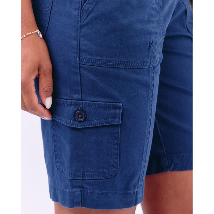 Bermuda Mujer Margaret Solid Azul Real