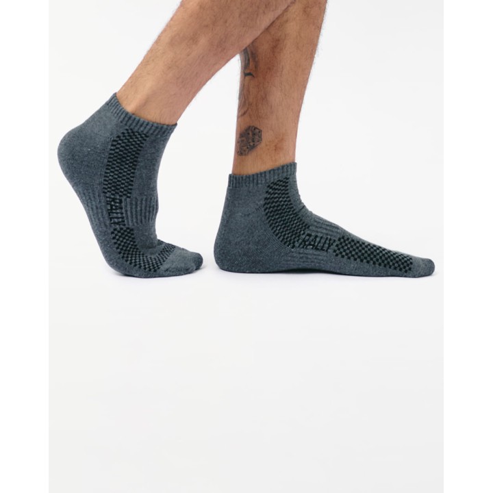 Calcetines Pack x 3 Hombre Cales Gris Oscuro