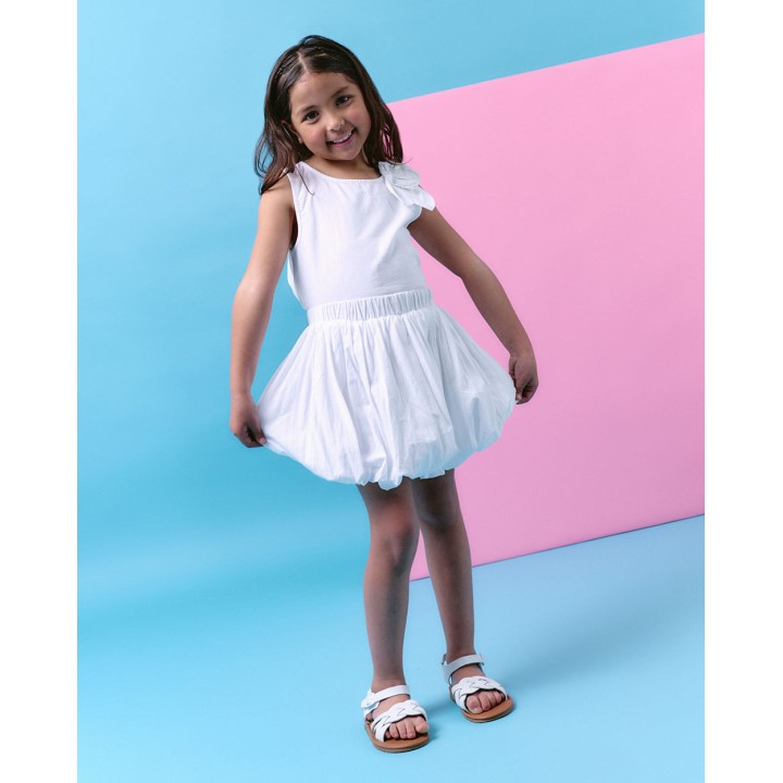 Falda Niña Luna Blanco