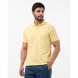 Polo Cuello Camisa Hombre Enzo Amarillo Pastel