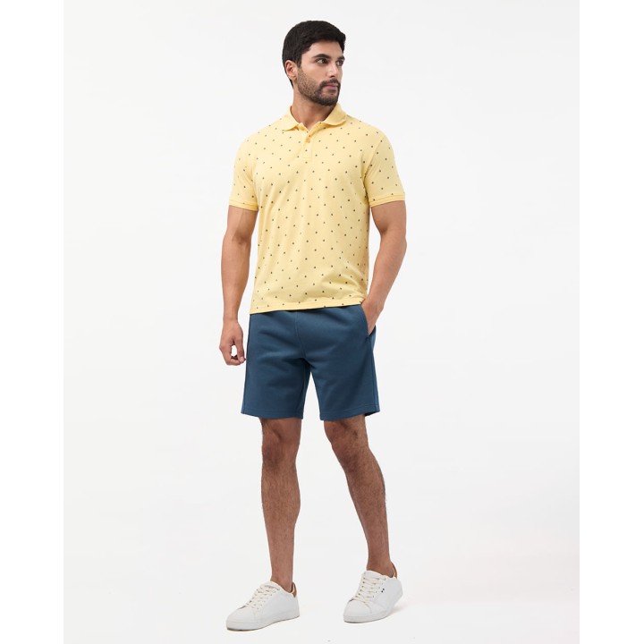Polo Cuello Camisa Hombre Enzo Amarillo Pastel