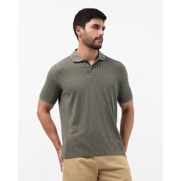 Polo Cuello Camisa Hombre Enzo Verde Forestal