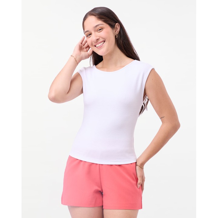 Polo Mujer Holly Blanco Optico