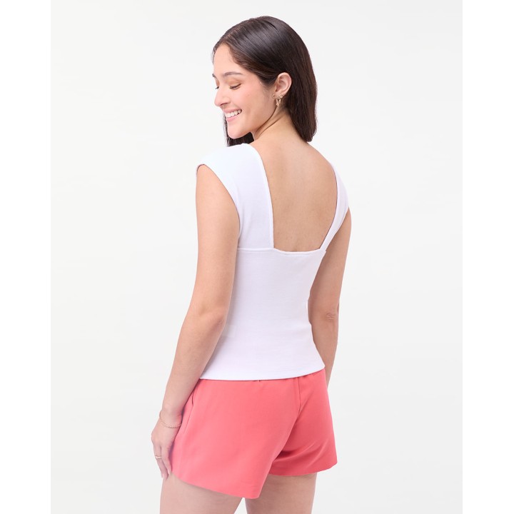 Polo Mujer Holly Blanco Optico