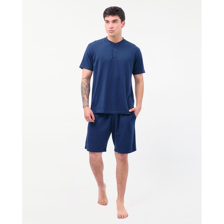 Pijama Set 2 Piezas Hombre James Azul