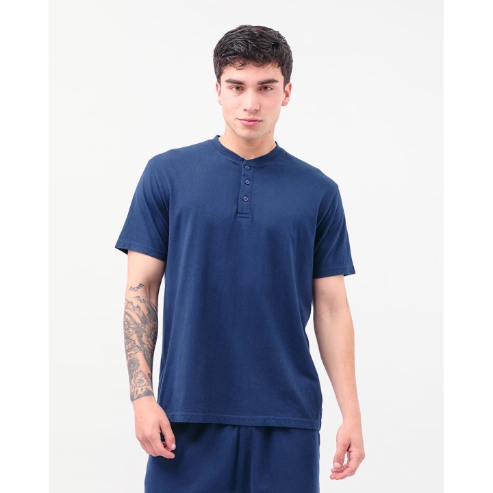 Pijama Set 2 Piezas Hombre James Azul