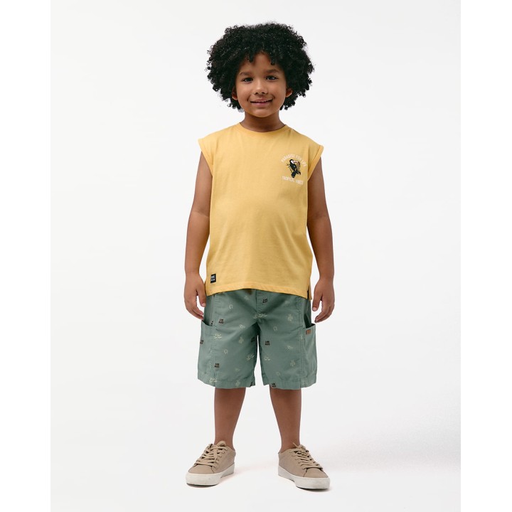 Bermuda Niño Piero Print Verde Frost