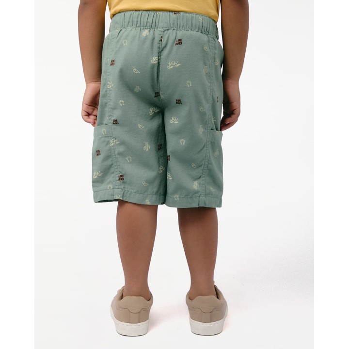 Bermuda Niño Piero Print Verde Frost