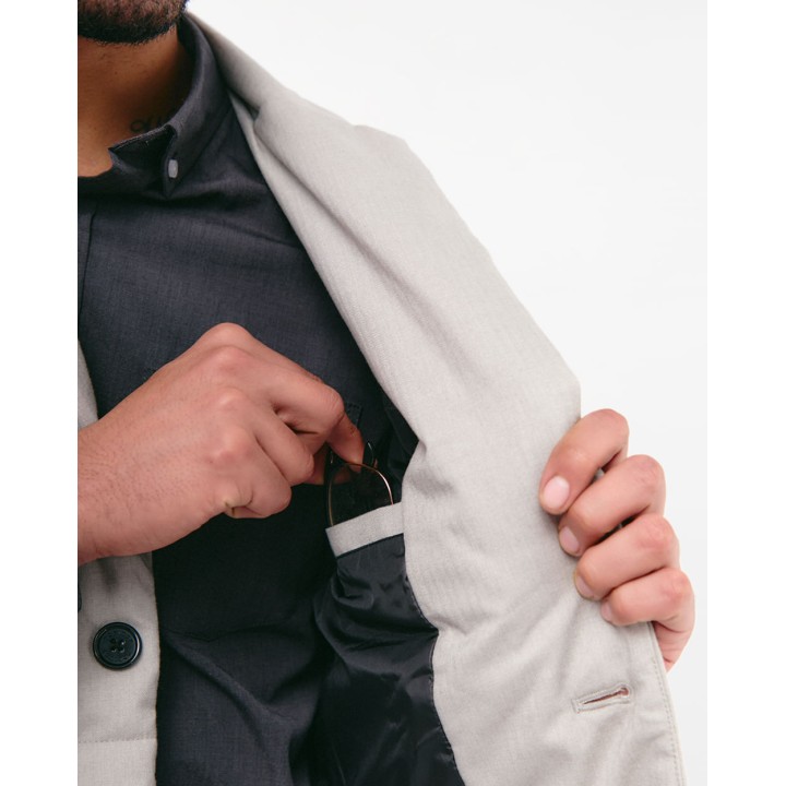 Casaca Hombre Trauco Grey Fit Poly Htr